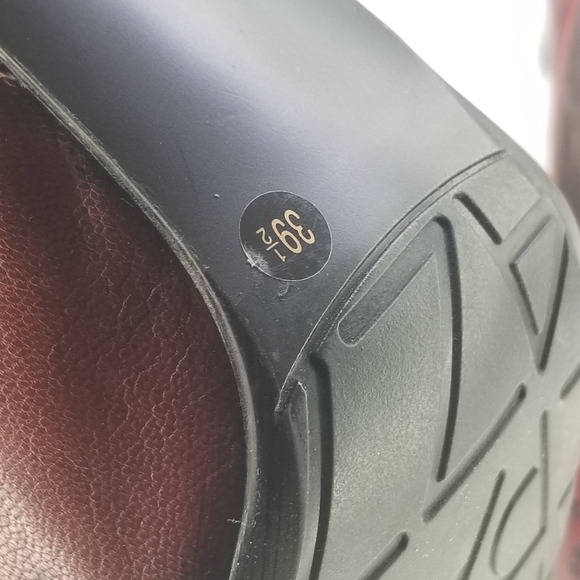 Apepazza Sz8.5 Red Leather Applique Floral Heels - Picture 7 of 14